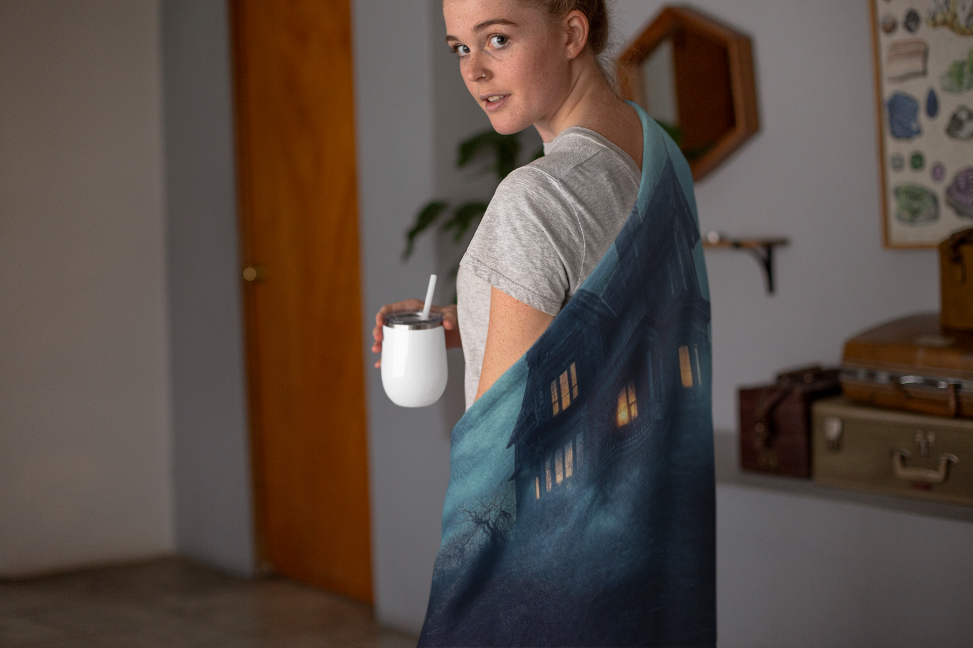 Mystery House Fleece Blanket - Image 3