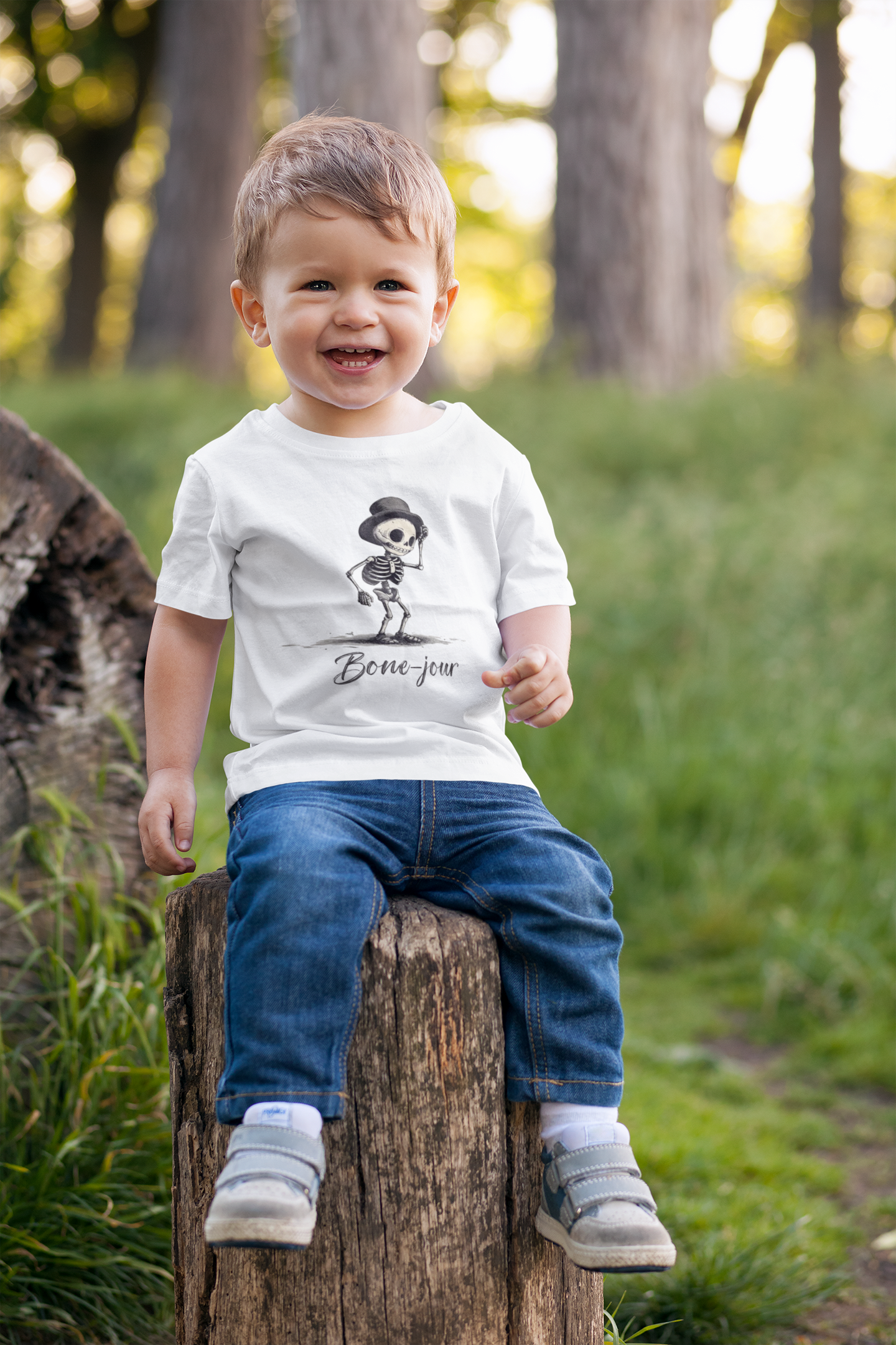 Bone-Jour Toddler Tee - Image 2