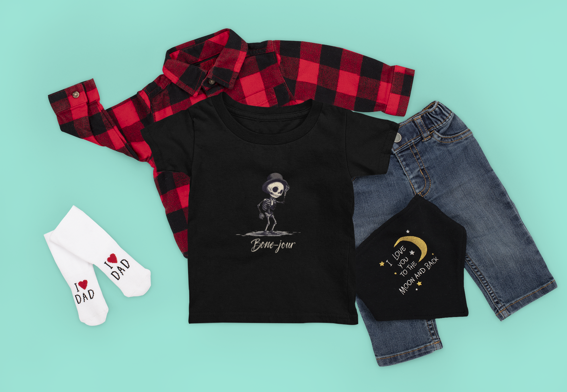 Bone-Jour Toddler Tee