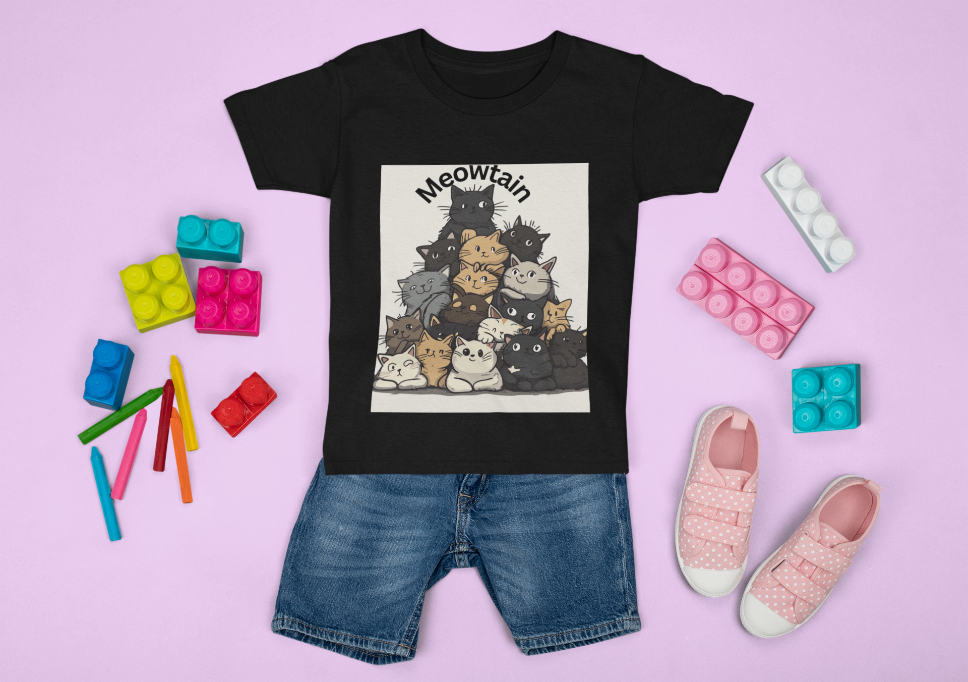 Meowtain Toddler Tee