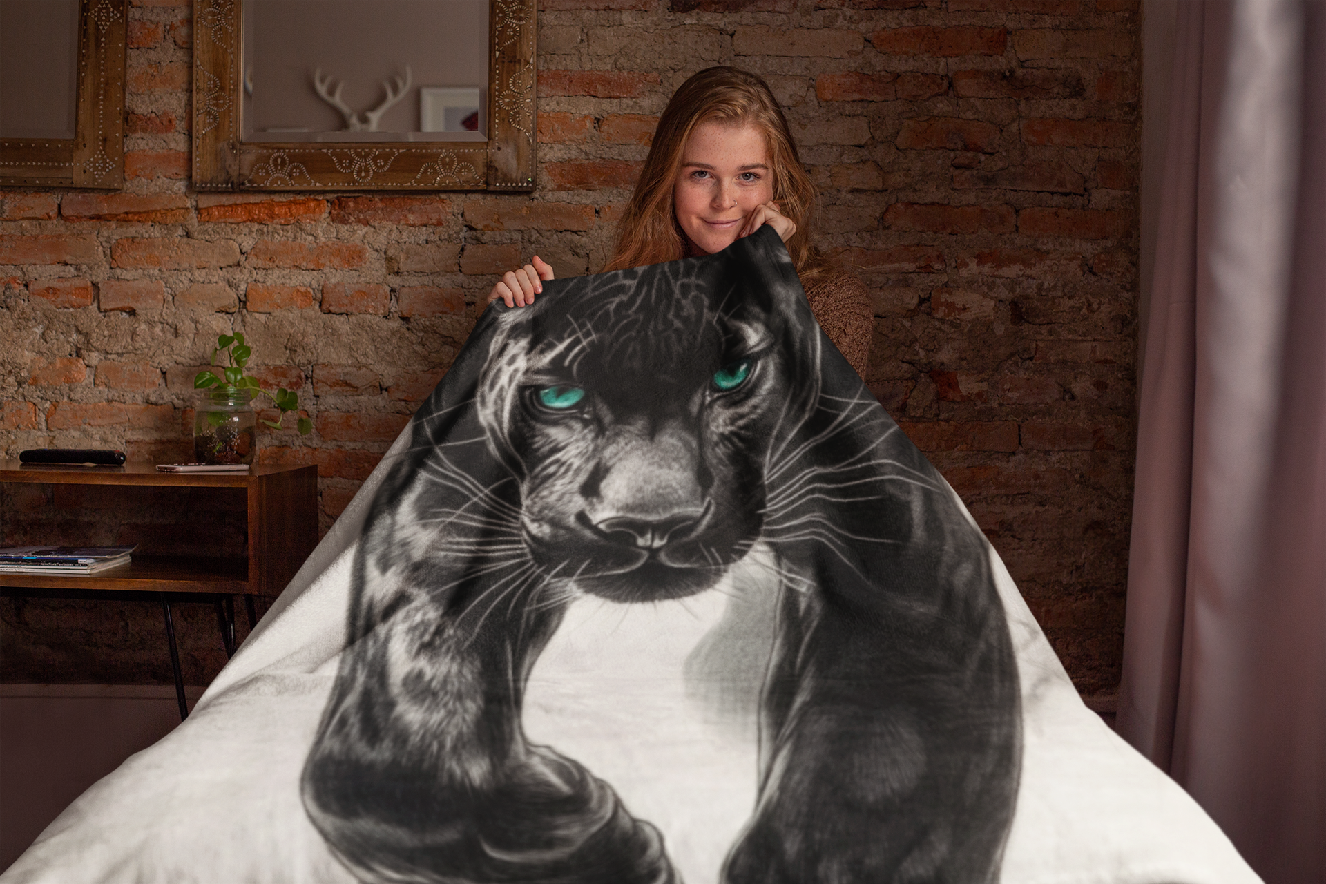 Black Panther Fleece Blanket - Image 3
