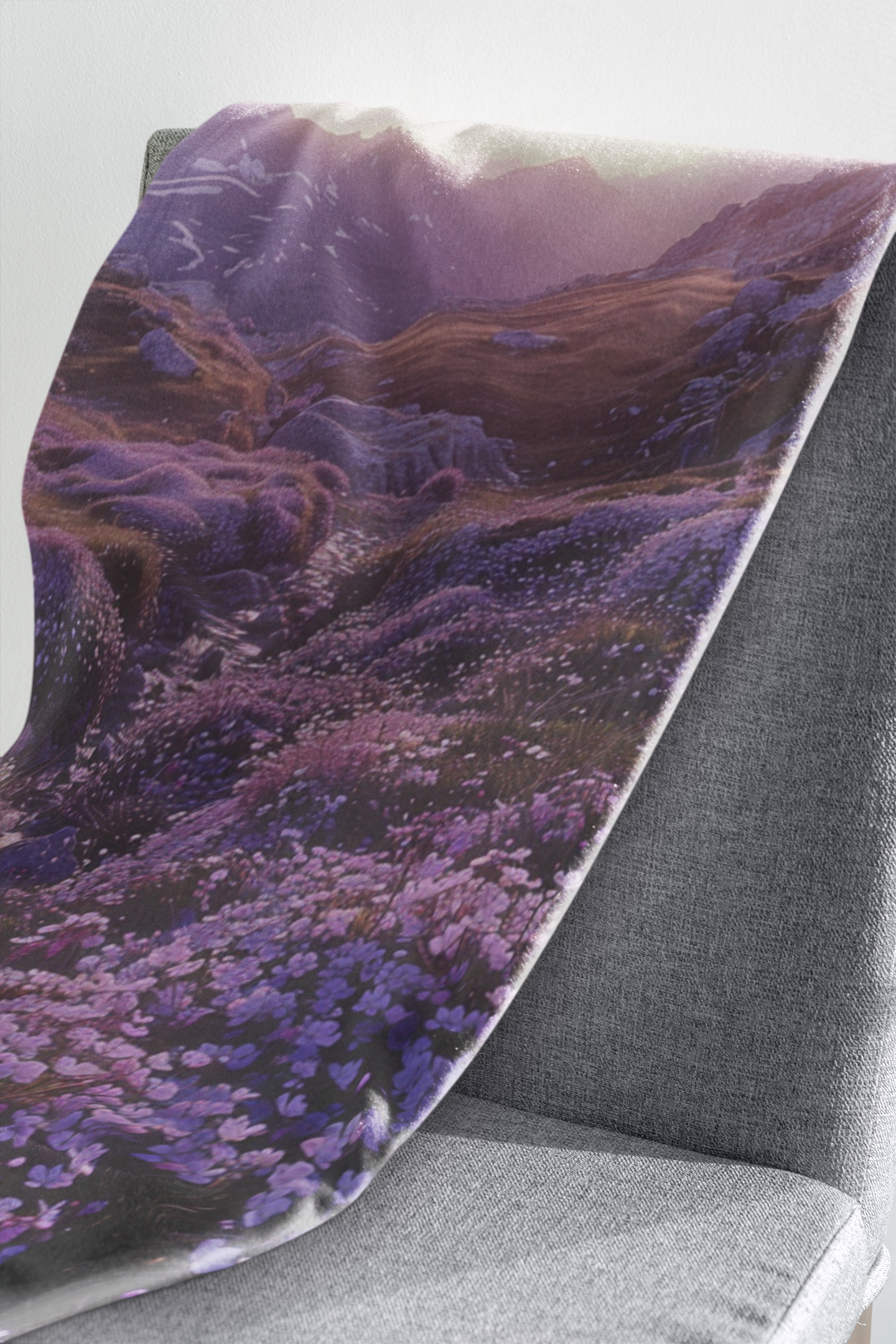 Mountain Field Fleece Blanket - Image 3