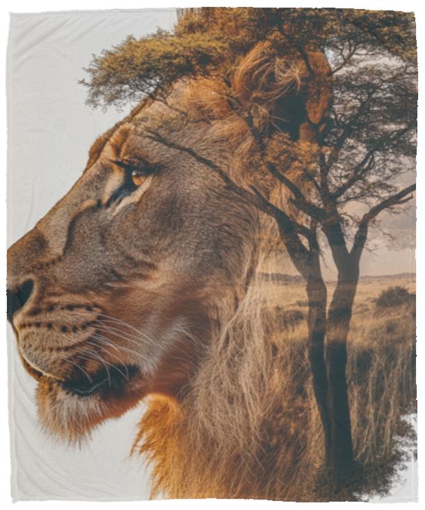 Lion Fleece Blanket