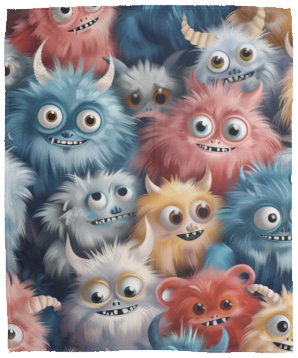Cuddly Monster Fleece Blanket