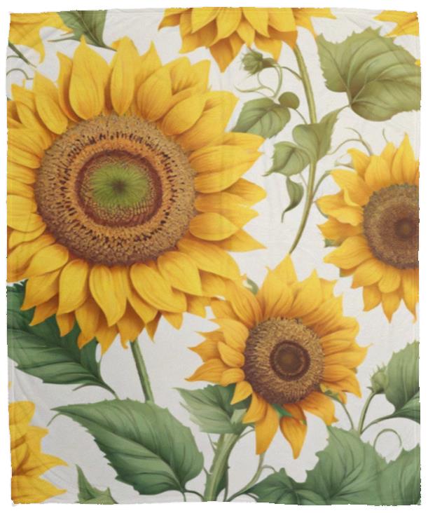 Sunflower Fleece Blanket