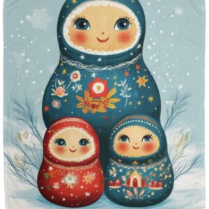 Nesting Dolls Fleece Blanket