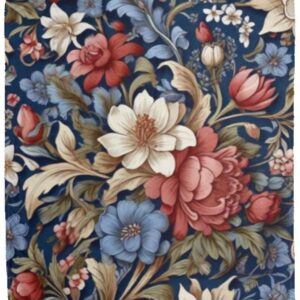 Flower Pattern Fleece Blanket