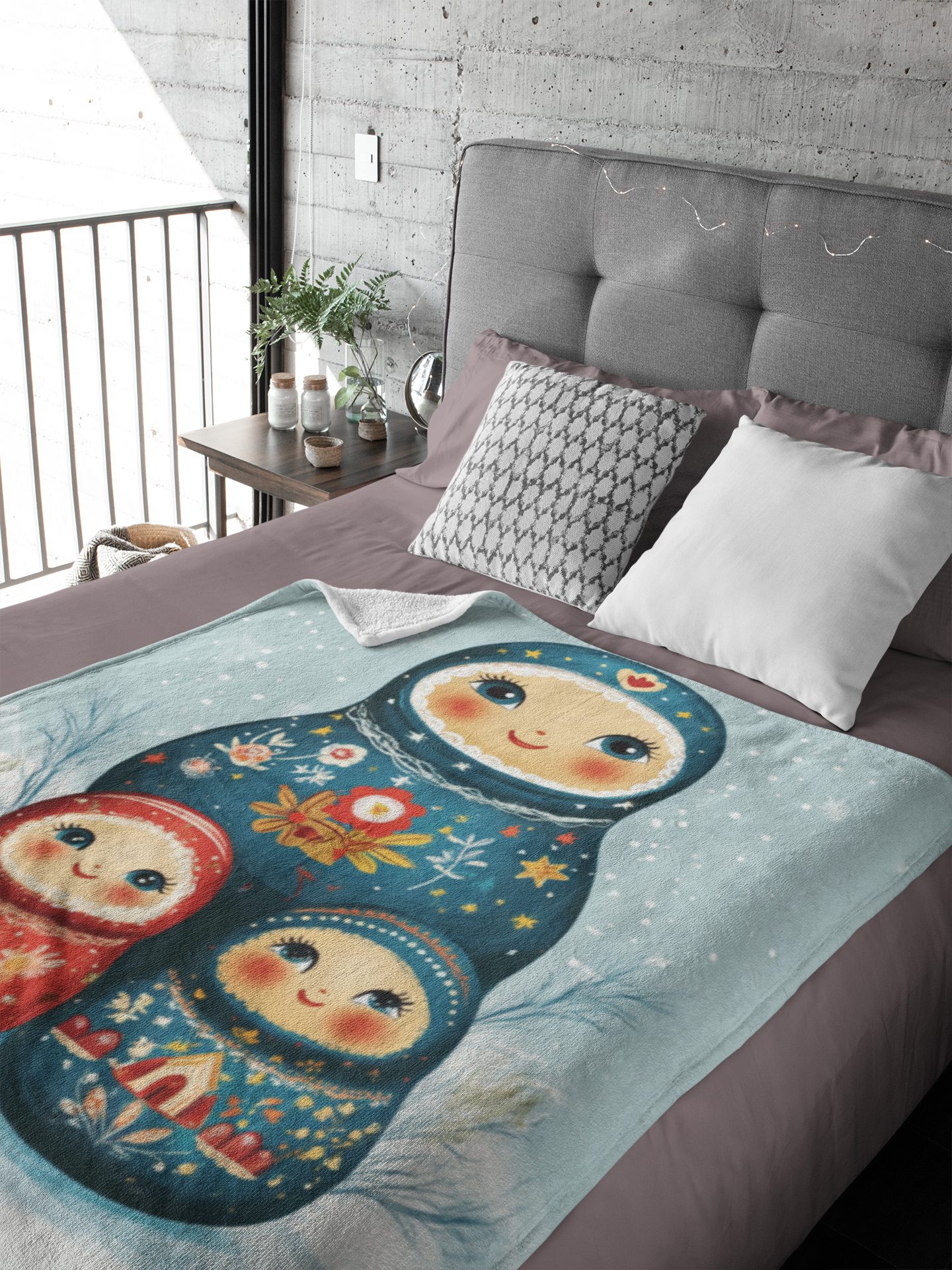 Nesting Dolls Fleece Blanket - Image 2