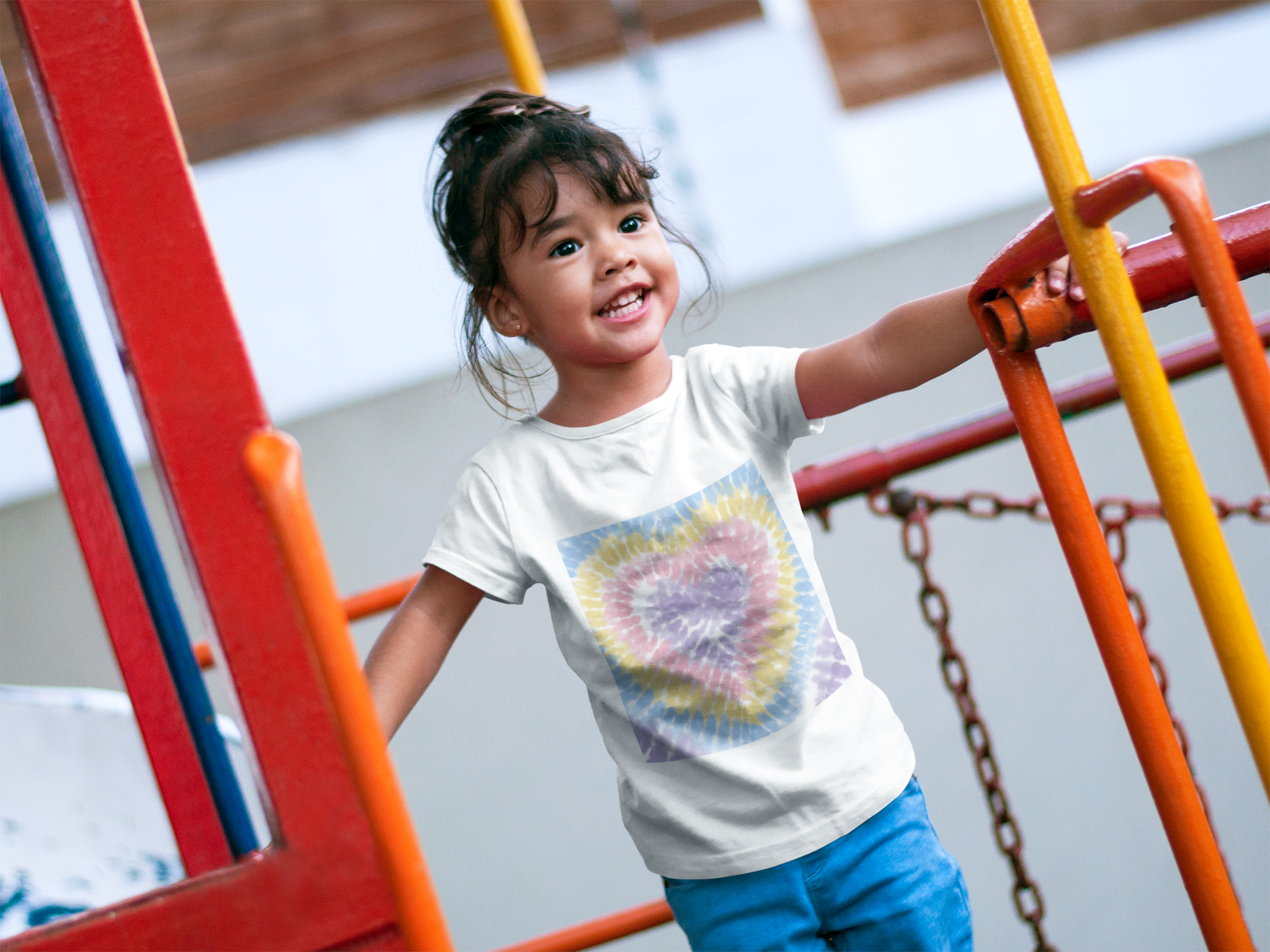 Tie-Dye Heart Toddler Tee - Image 3