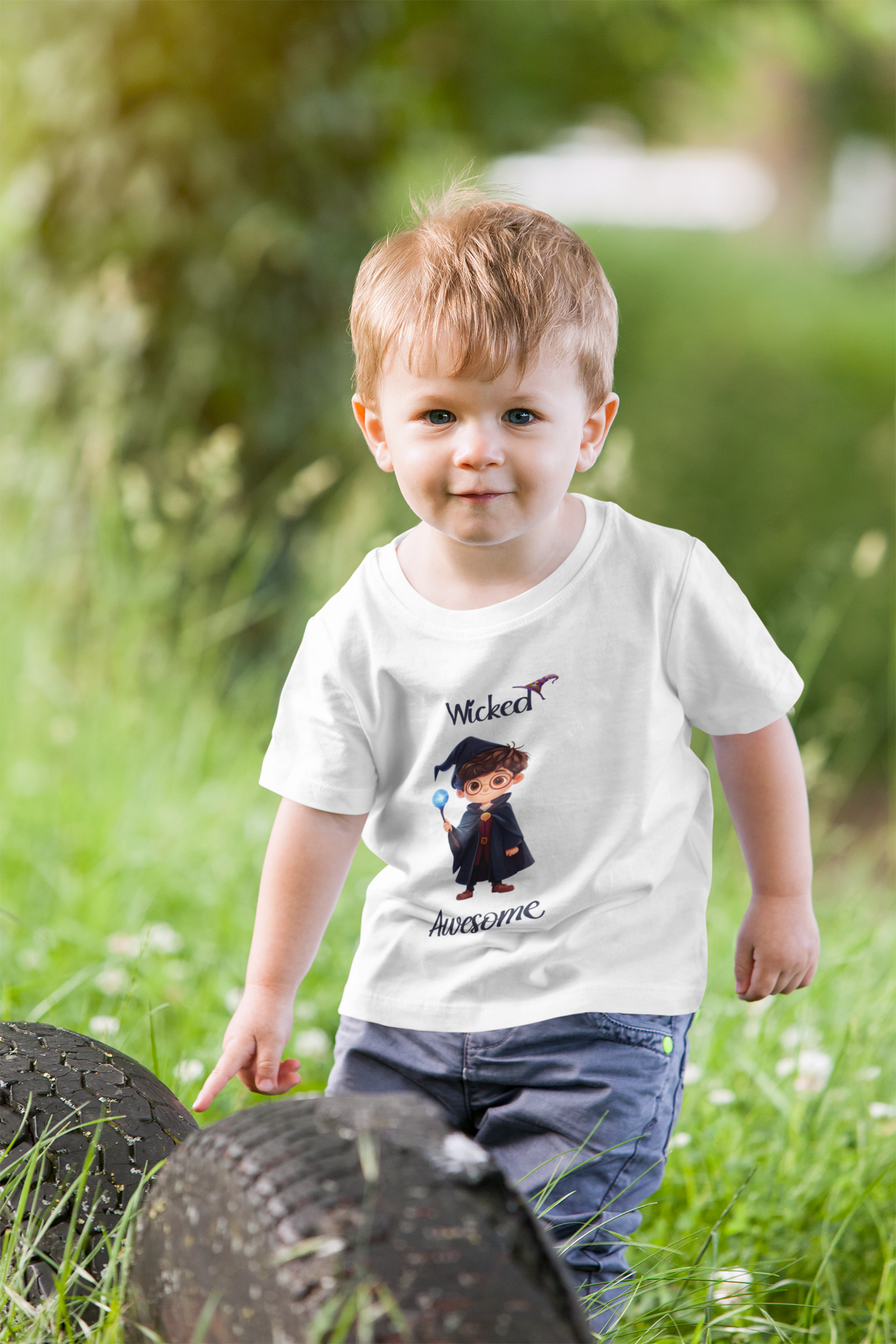 Wicked Awesome Wizard Toddler Tee - Image 3